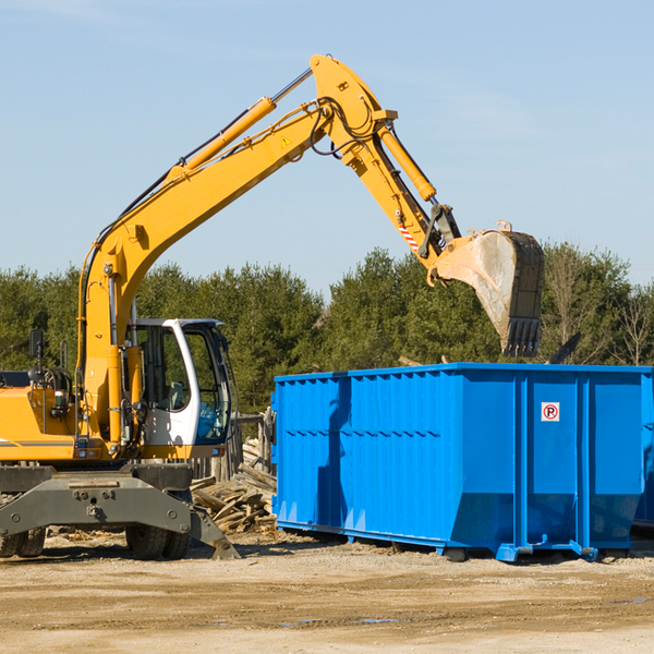 what are the rental fees for a residential dumpster in Blue Hills Connecticut